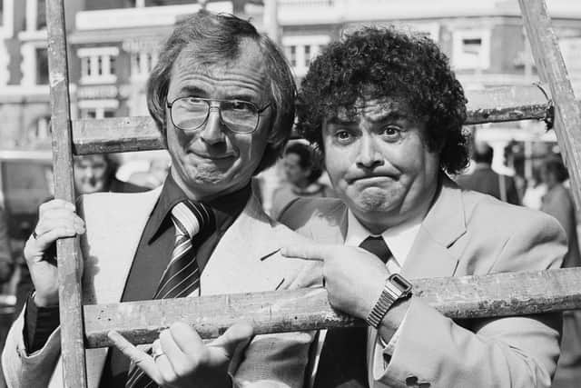 Eddie Large with comedy partner Syd Little in 1980 (Picture: Mike Lawn/Evening Standard/Hulton Archive/Getty Images)