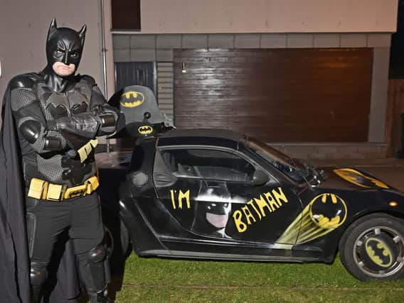 Edinburgh's Batman and his Batmobile