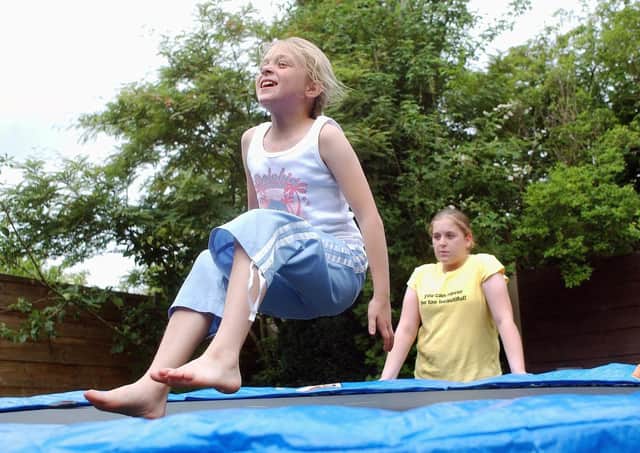 The sound of kids playing on a trampoline should be a welcome distraction in difficult times (Picture: Emma Williams)