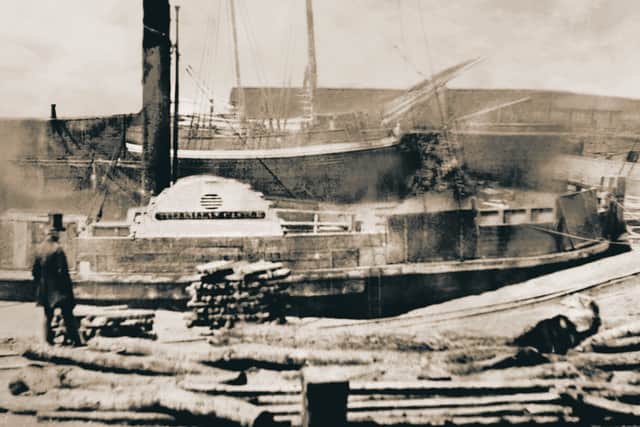 The waggonway ran right to the harbour at Cockenzie