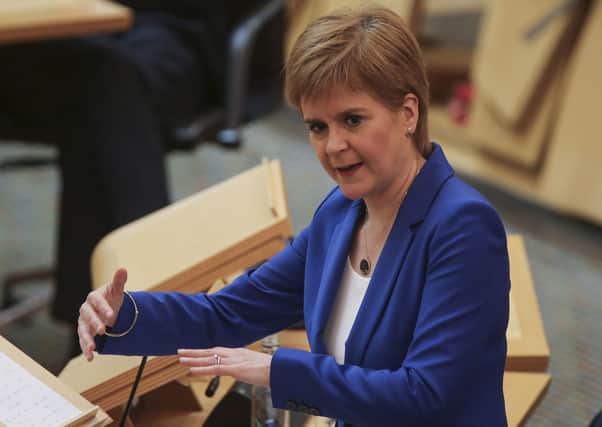 Nicola Sturgeon: didn’t ban mass gatherings until March 16 (Picture: Fraser Bremner/Scottish Daily Mail/PA Wire)