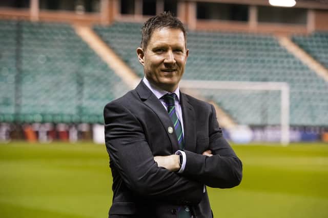 Hibs head of marketing and brand partnerships Greg McEwan.