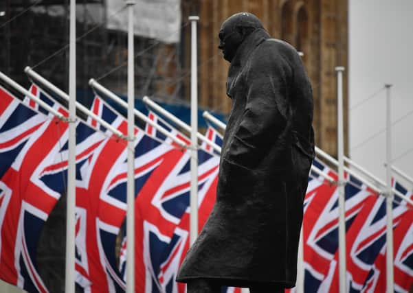 Churchill won the war but then quickly called for union in Europe, peace and co-operation (Picture: Jeff Mitchell/Getty Images)