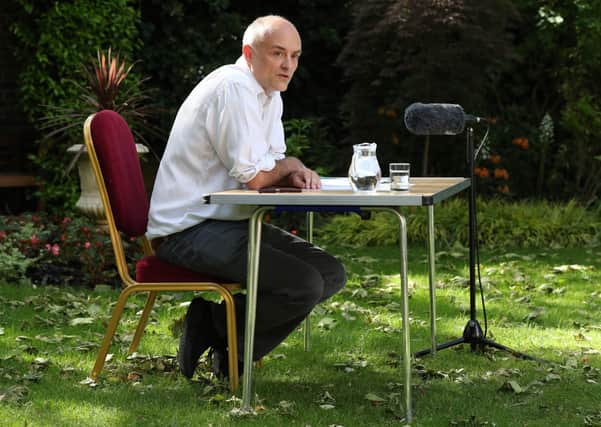 John McLellan did not feel the need to stage a Dominic Cummings-like briefing in his garden (Picture: Jonathan Brady/PA Wire)