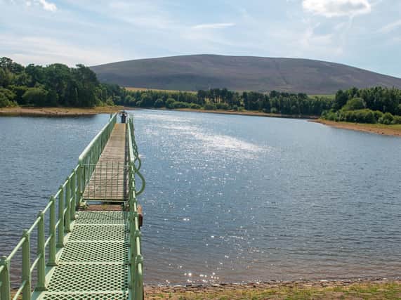 No respect: The picturesque Harlaw Resevoir in the Pentlands which has been littered with rubbish