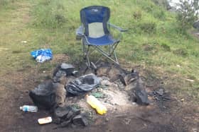 Locals have had to clean up the mess left at Gladhouse Reservoir by visitors.