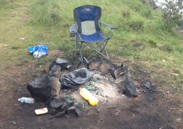 Locals have had to clean up the mess left at Gladhouse Reservoir by visitors.
