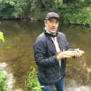 Ben Steer caught this fine wild trout on the Water of Leith