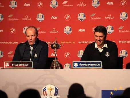 US captain Steve Stricker and European counterpart Padraig Harrington will have to wait until September 2021 to lead their teams into battle in the Ryder Cup at Whistling Straits. Picture: Getty Images