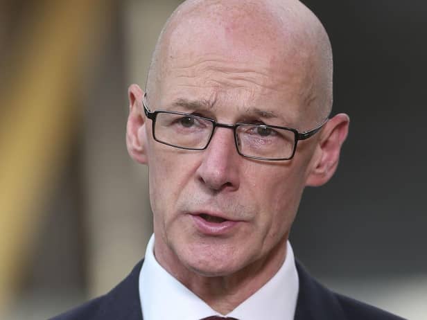 John Swinney’s time as Education Secretary should be over after he presided over this year’s exams fiasco (Picture: Fraser Bremner/Scottish Daily Mail/PA Wire)