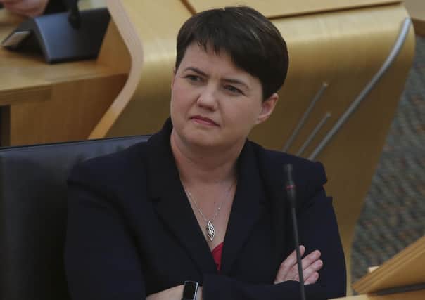 Ruth Davidson had a verbal spat with Nicola Sturgeon at Holyrood last week (Picture: Fraser Bremner/Daily Mail/PA Wire