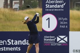 Scotlands Gemma Dryburgh had to wait to hit the first tee shot of the competition