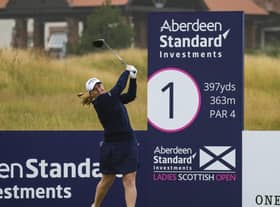 Scotlands Gemma Dryburgh had to wait to hit the first tee shot of the competition