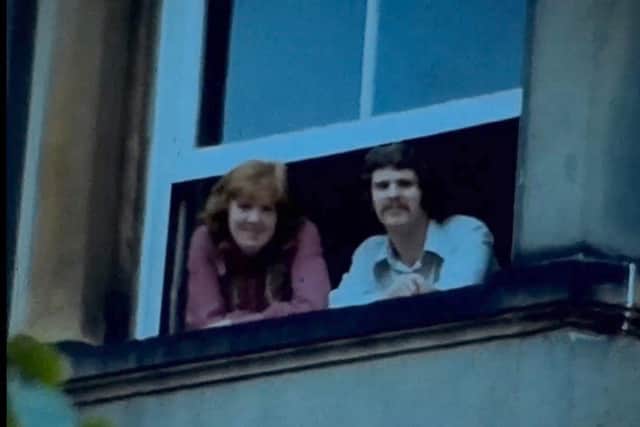 The couple in 1975