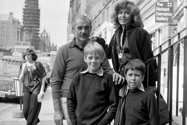 Sir Sean Connery and family in Edinburgh