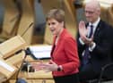 Nicola Sturgeon can be aggressive when answering MSPs’ questions, but at least she delivers full answers (Picture: Jane Barlow/PA Wire)