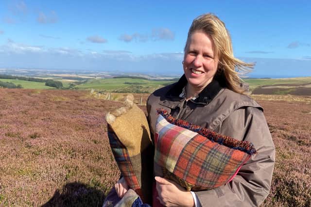 Lesley Pugsley, founder of Edinburgh-based soft furnishings business Baigali Designs