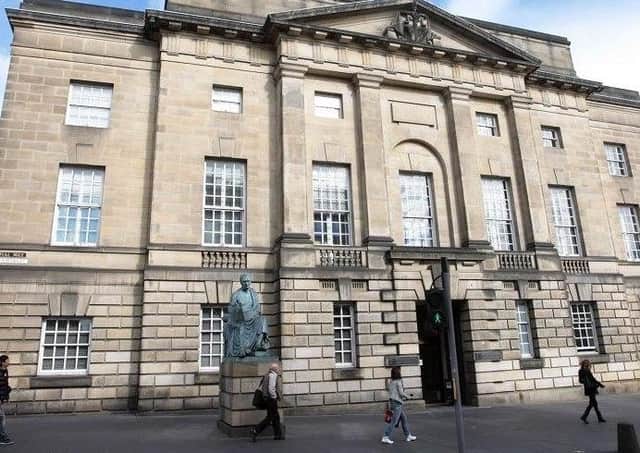 Jurors were located in a separate room from the trial courtroom at the High Court in Edinburgh.