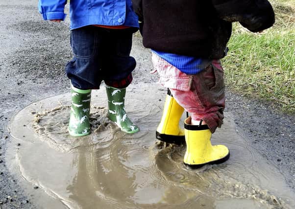 From splashing around in puddles to making a mud pie, it’s important that kids have fun