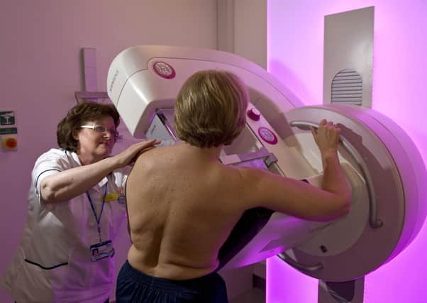 Breast Cancer screening stock photo.
