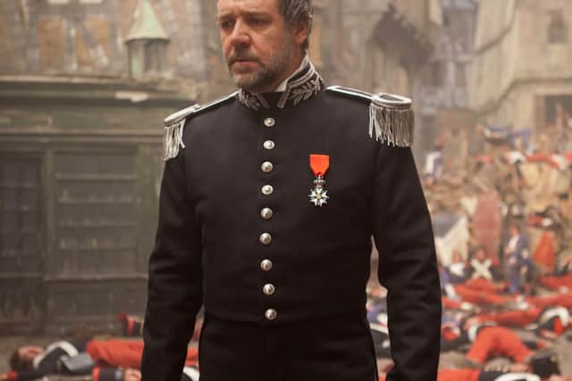 Russell Crowe as Javert in the movie version of Les Miserables