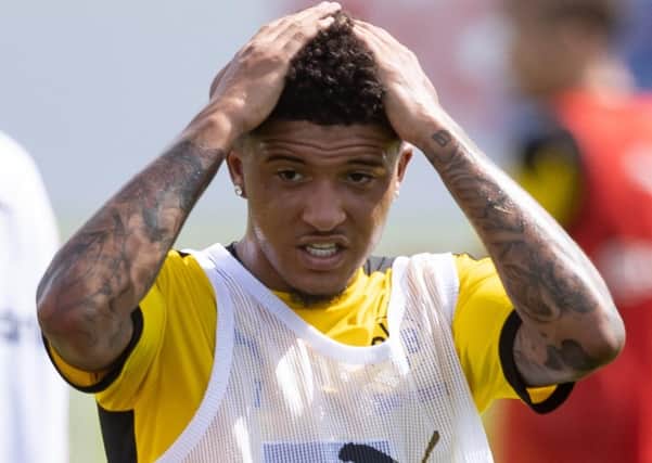Jadon Sancho is a transfer target for Man United (Picture: Lars Baron/Getty Images)