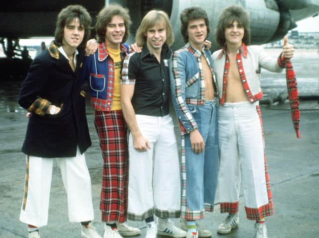 The famous five Bay City Rollers - Stuart Wood, Alan Longmuir, Derek Longmuir, Les McKeown and Eric Faulkner