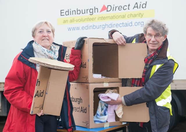 Edinburgh Direct Aid volunteers are relying on your donations to help refugees cope with winter (Picture: Ian Georgeson)