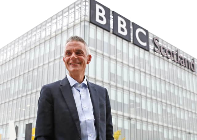Tim Davie, the new Director General of the BBC, arrives at BBC Scotland in Glasgow for his first day in the role (Picture: Andrew Milligan/PA Wire)