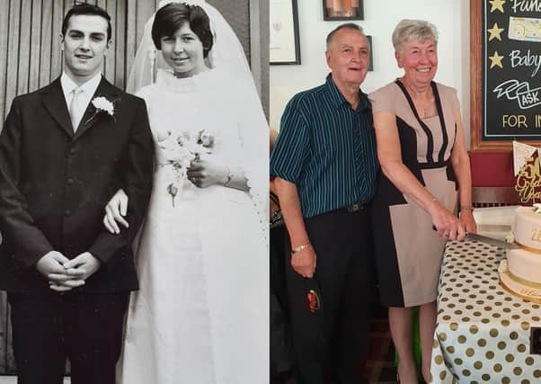 Penicuik couple Alan and Nancy Cowan were married on September 26, 1970 at Church of Scotland, Bogwood Road, Mayfield.