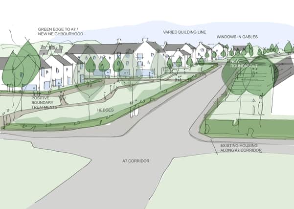 Previous designs for the proposed development at Redheugh near Gorebridge