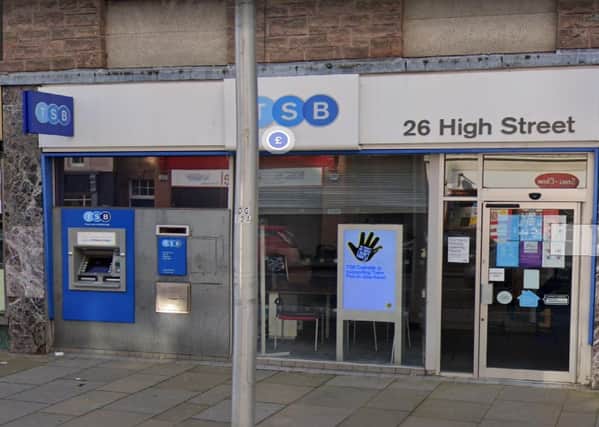 The Dalkeith TSB branch, on the High Street, is set to close on February 11, 2021. Photo: Google Maps.