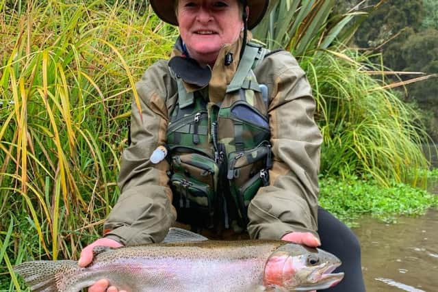 Dione Roberts with one of her catch