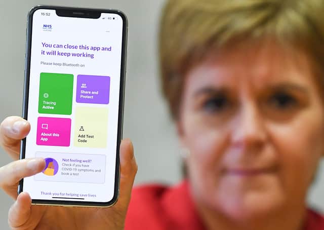 Nicola Sturgeon has downloaded the Protect Scotland App – so will you follow suit? (Picture: Jeff J Mitchell/Getty Images)