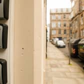 Key safes are a common sight in Edinburgh city centre
