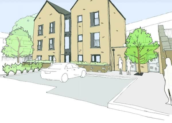 The plans for a site at Buccleuch Street, next to Midlothian Council headquarters, include a new three-storey-high block of flats.