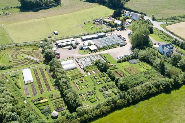 Stock photo of the Secret Herb Garden, Lothianburn.