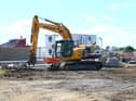 Stock photo of a housing site under construction in Rosewell.