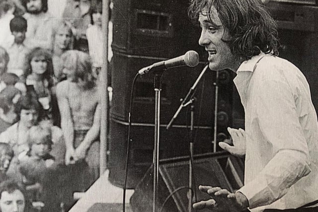 Aylesbury legend John Otway performed in front of 12,000 people at a town centre concert organised by the Aylesbury Friars Club in 1978