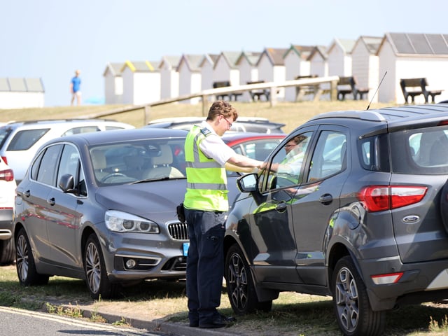 Plenty of activity on the beach in Worthing and Goring