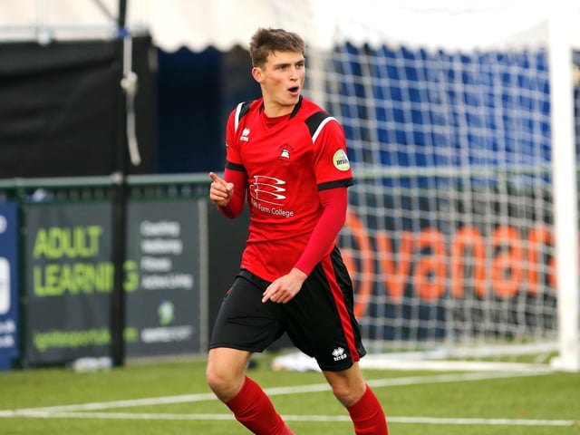 Charley Kendall celebrates the opening goal / Pictures by Lydia and Nick Redman