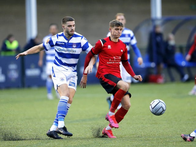 Action from Eastbourne Boro's visit to Oxford City / Pictures by Lydia and Nick Redman
