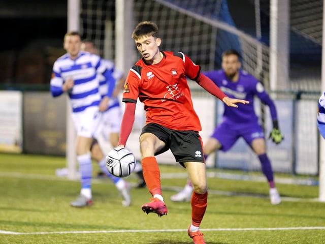 Action from Eastbourne Boro's visit to Oxford City / Pictures by Lydia and Nick Redman