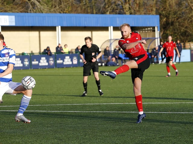 Action from Eastbourne Boro's visit to Oxford City / Pictures by Lydia and Nick Redman