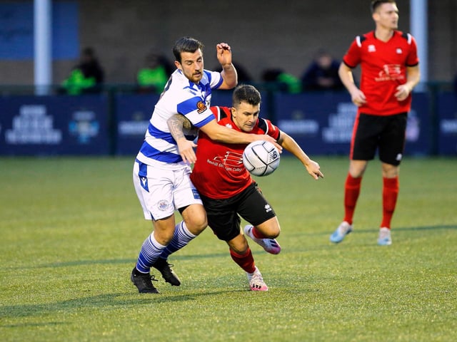 Action from Eastbourne Boro's visit to Oxford City / Pictures by Lydia and Nick Redman