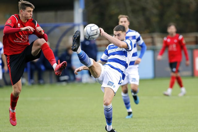 Action from Eastbourne Boro's visit to Oxford City / Pictures by Lydia and Nick Redman