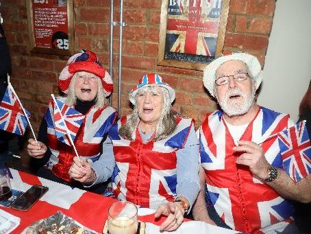Kettering, The Rising Sun pub, Brexit party to celebrate UK leaving the EU.  'cockney knees-up' ......Friday, January 31 2020