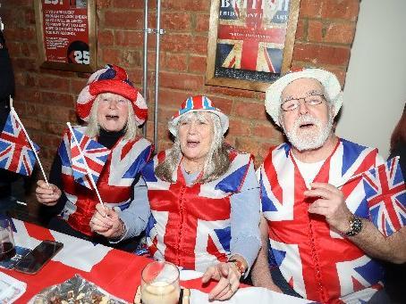 Kettering, The Rising Sun pub, Brexit party to celebrate UK leaving the EU. 'cockney knees-up' ......Friday, January 31 2020