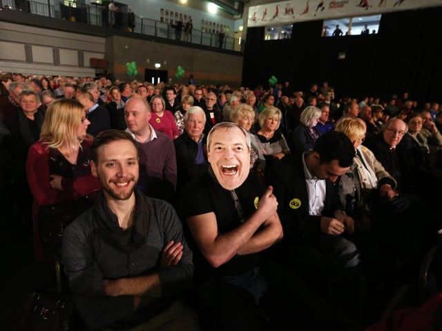 Grassroots Out: the packed arena at Kettering Leisure Village
Saturday 23 January 2016