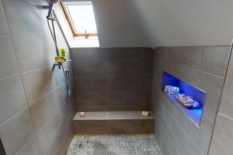 One of two en-suite showers in the house